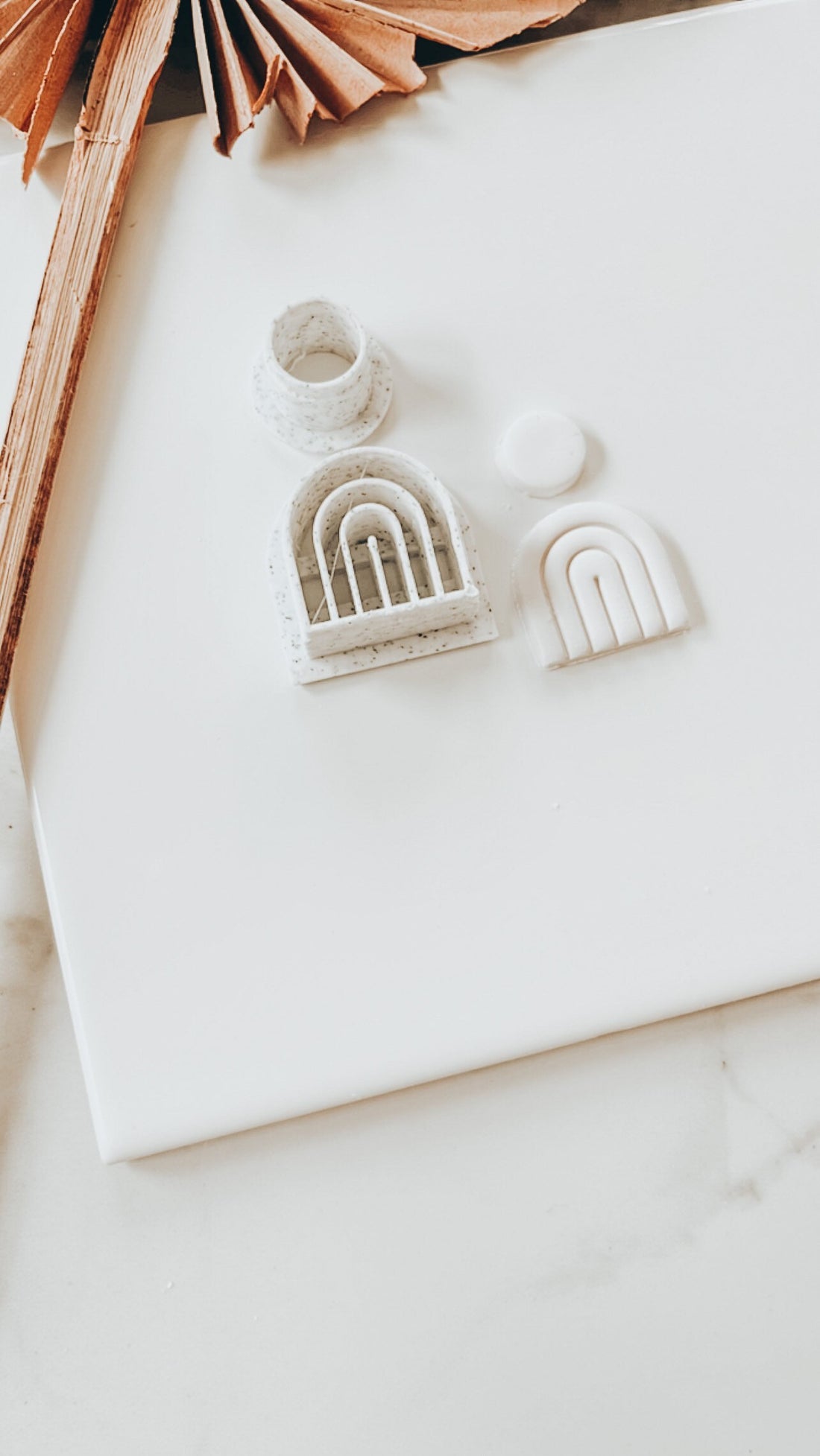 Arch Embossed Set Of 2 Clay Cutter