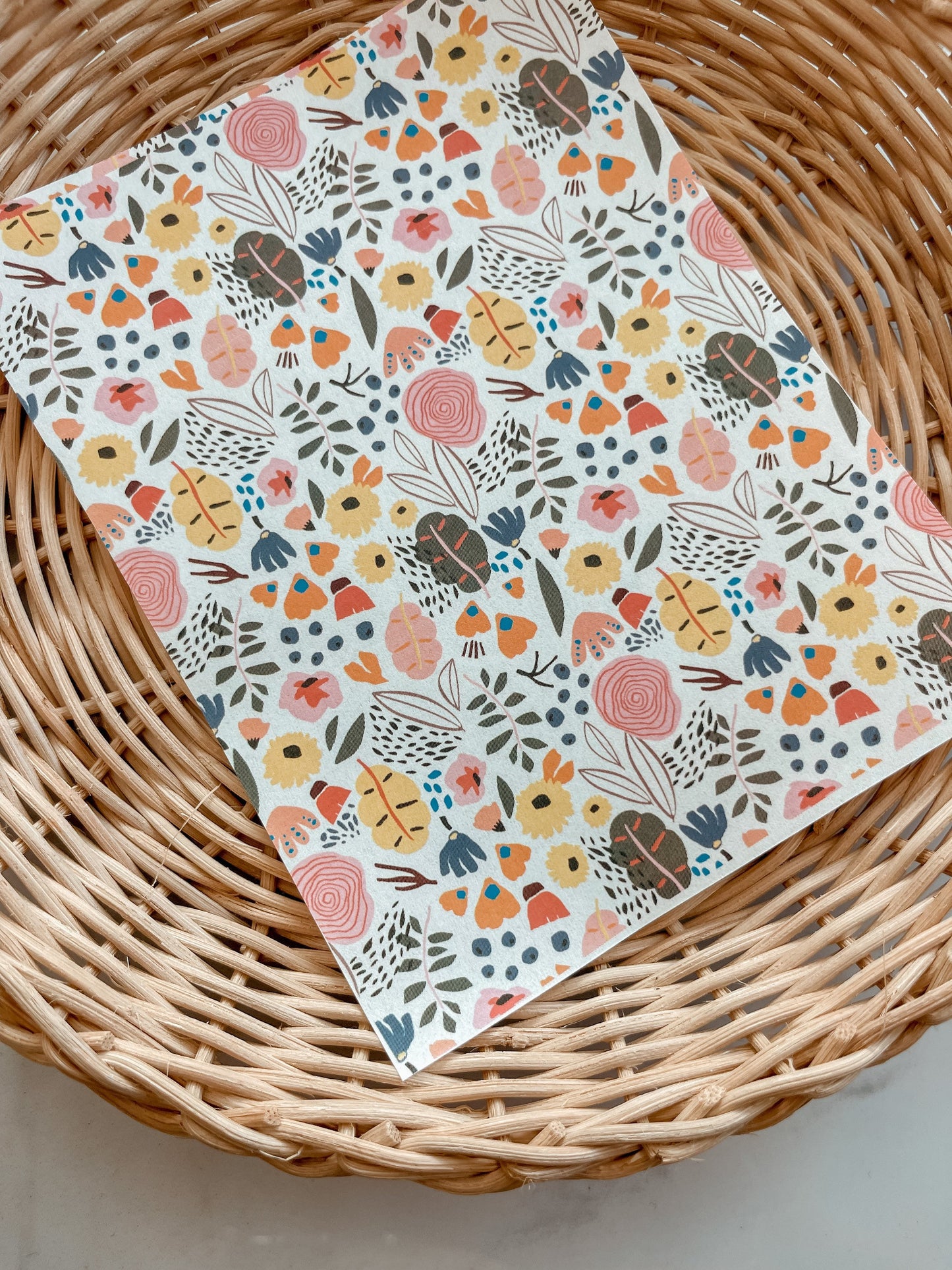 Transfer Paper 61 (Grey Busy Floral)