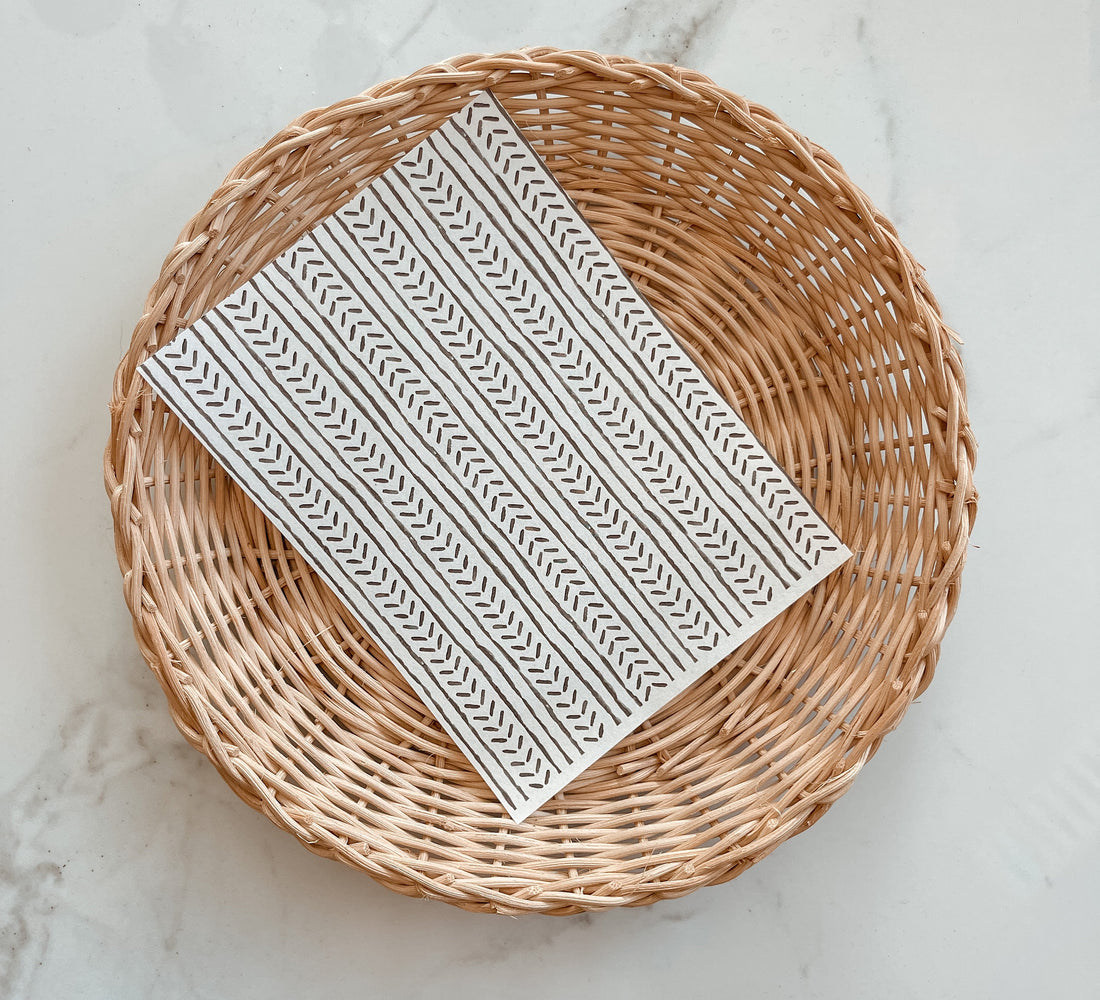 Transfer Paper 33 (BW Herringbone)